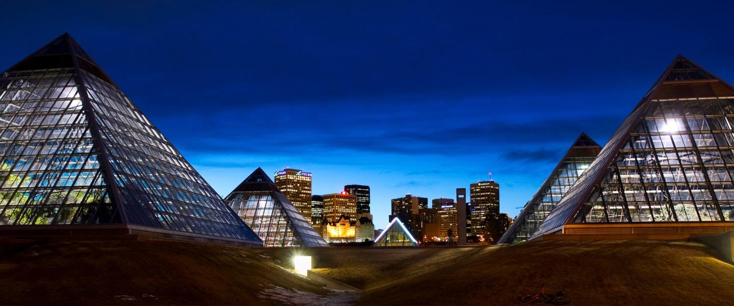 glass pyramid