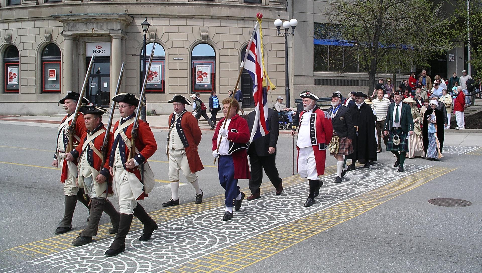 Marching Uptown to dinner, escorted by DeLancey’s Brigade