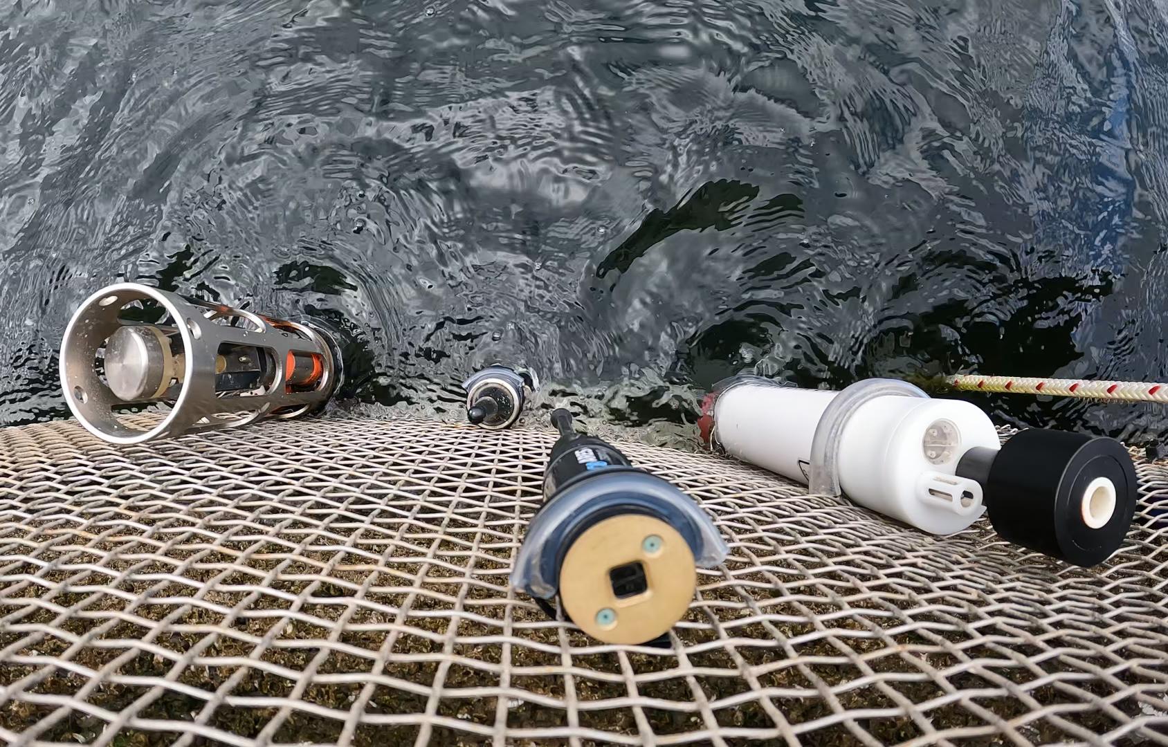 Image of marine equipment raised from water