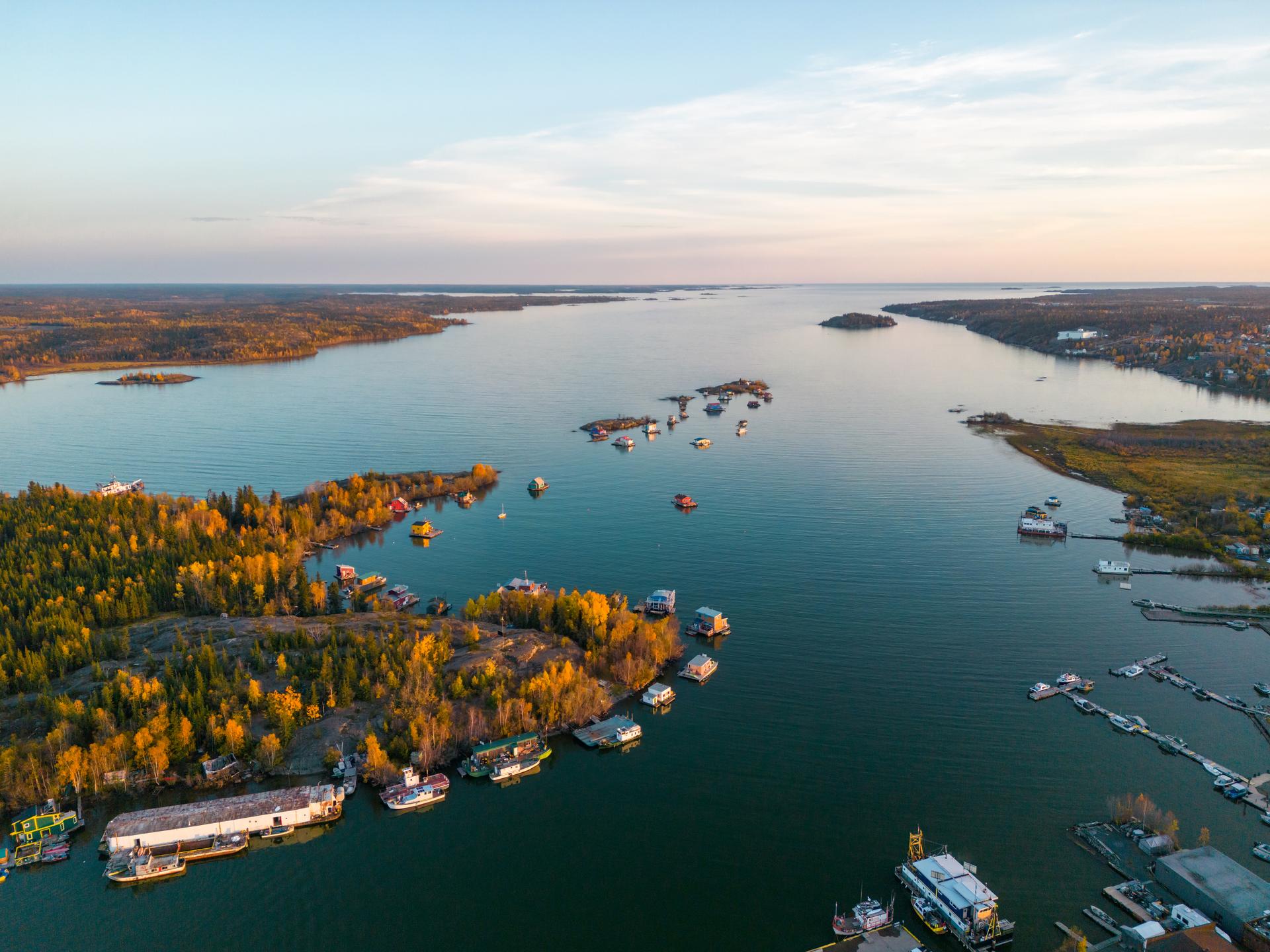Houseboat Bay Aerial