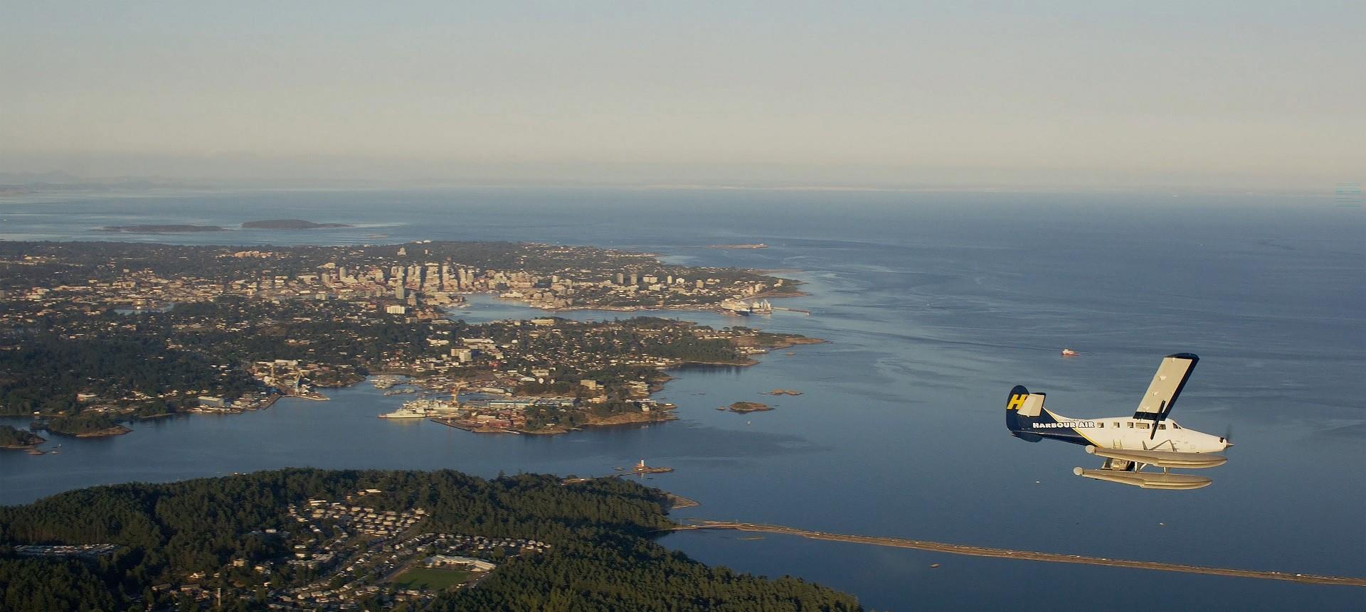 Floatplane over Vancouver