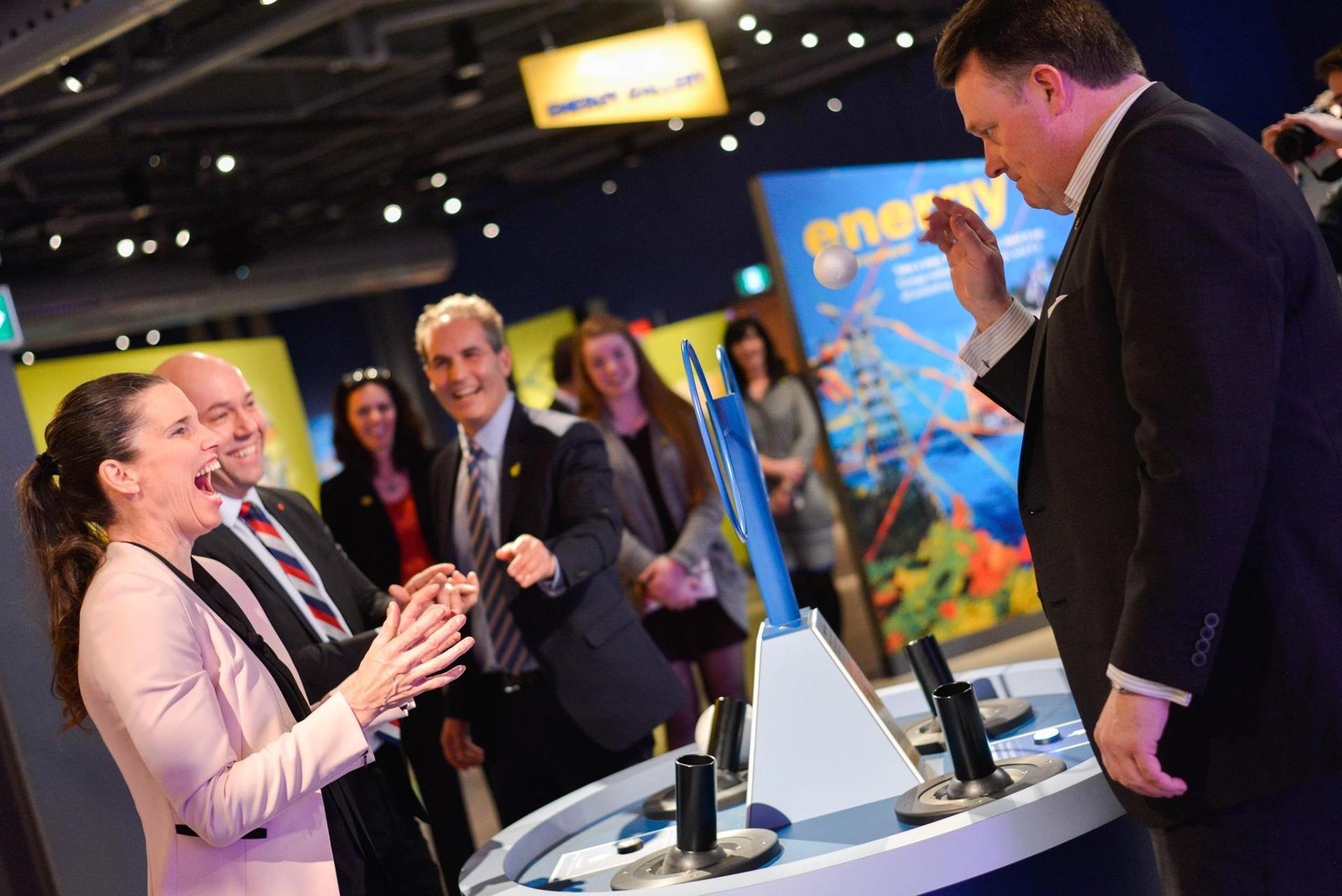 Two-hour interactive skill-building sessions in the Innovation Centre feature wind-powered turbines and artificial intelligence