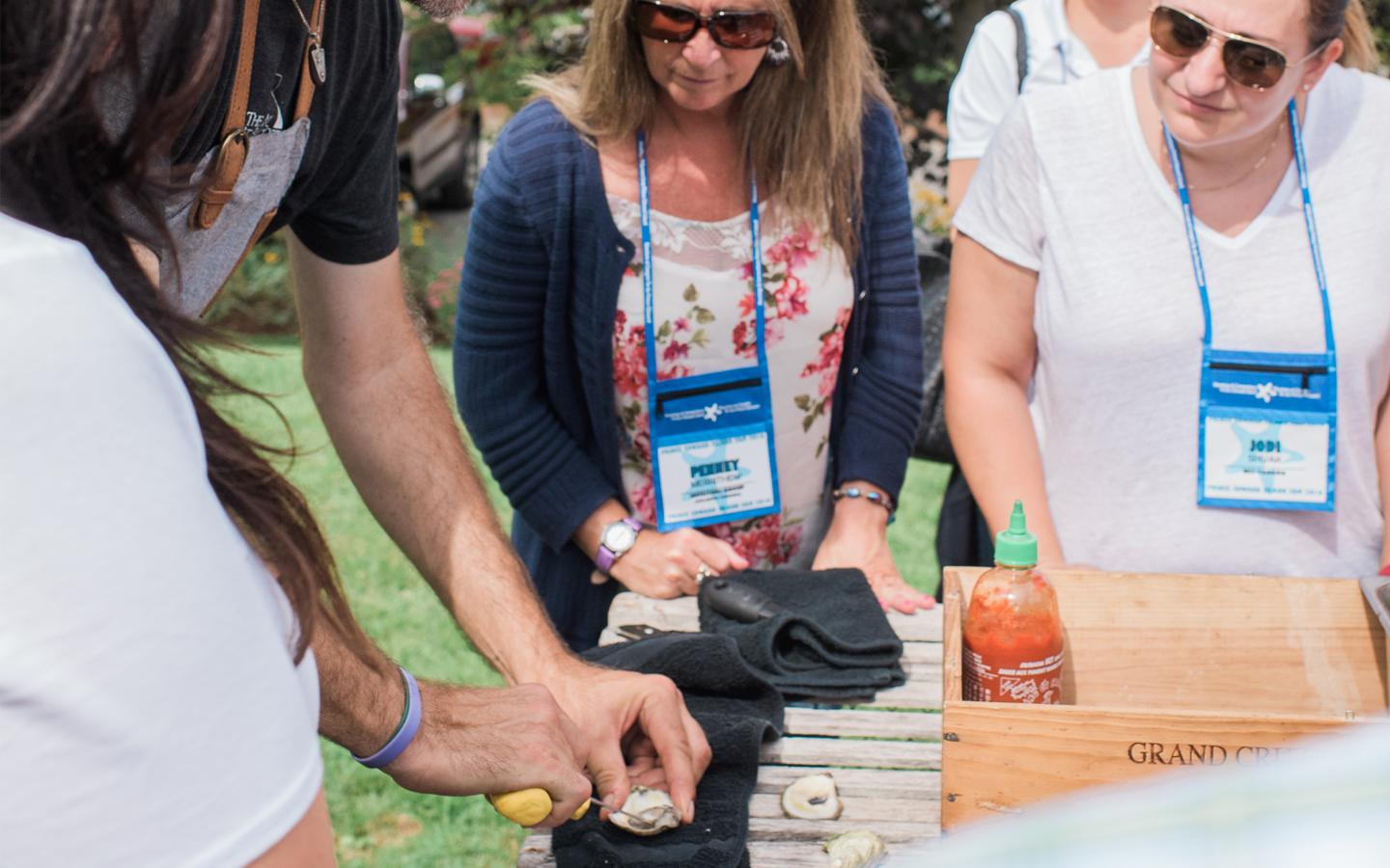 Exclusive buy-out of Peake’s Quay Wharf and Restaurant Atlantic buffet, fresh oyster shucker bar