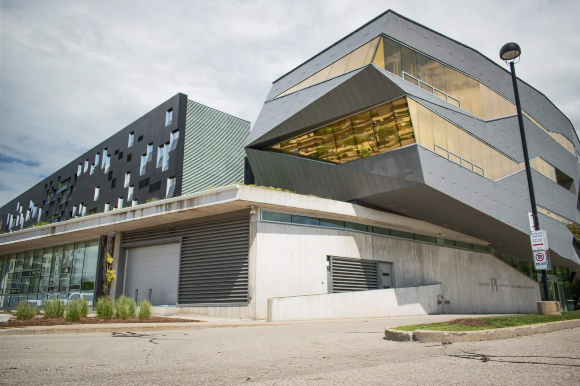 The exterior of a Canadian building with modern architecture